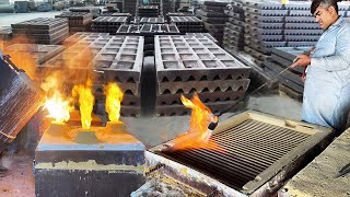 : Biggest Iron Casting Videos! Manufacturing Process of Stone Crushing Plates