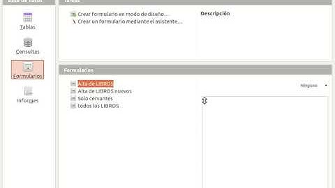 Crear formulario de alta LibreOffice Base