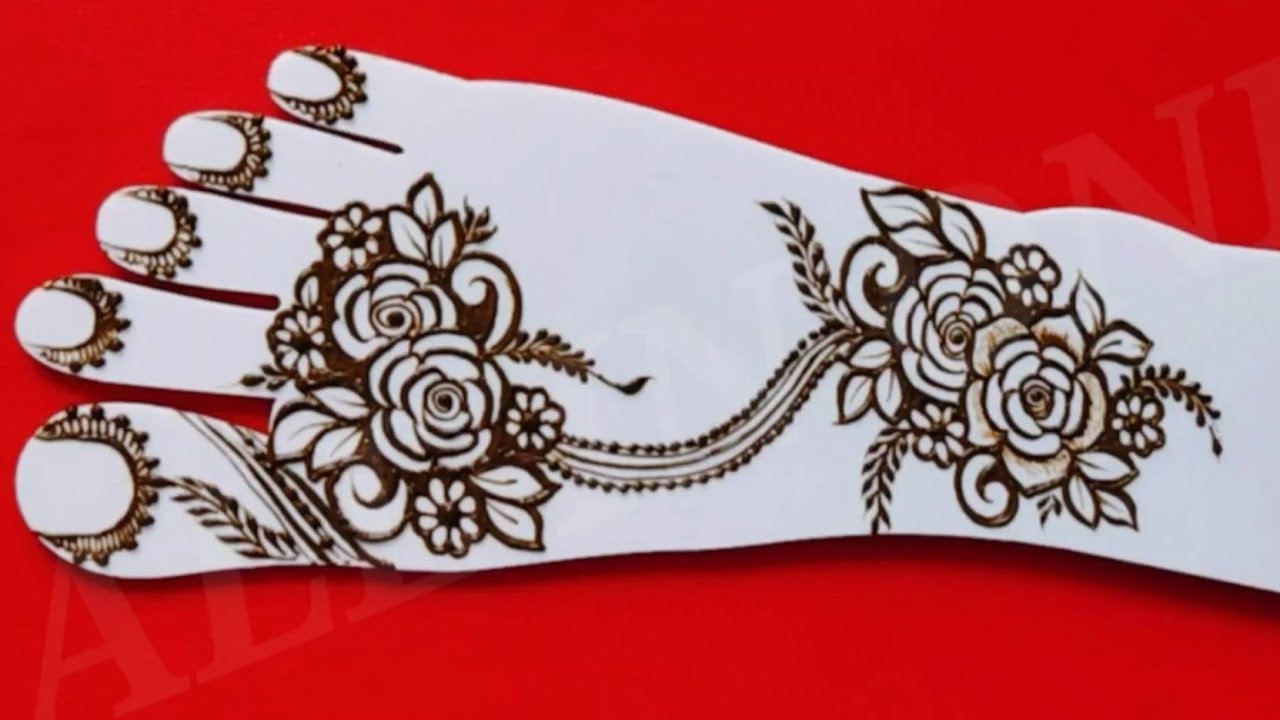 Patches Dubai Mehndi Design For Leg Front Side YouTube