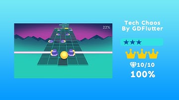 (Rolling Sky Remake) Level 1 - Tech Chaos by GDFlutter (Beta Remake)