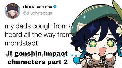 if genshin impact characters had twitter part 2