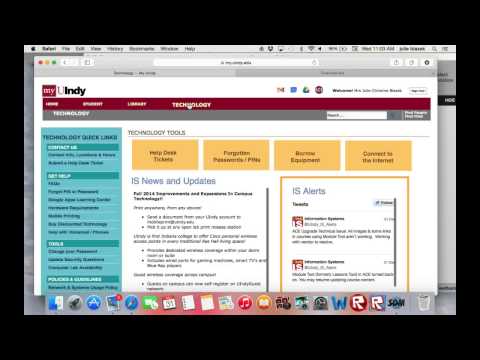 My UIndy Screencast