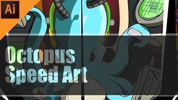 Speed Art - Octopus gundam cotpit  - Adobe Illustrator