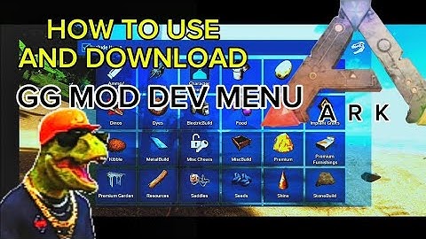 Ark mobile dev menu | tutorial | free download #blackx