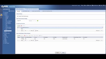 Zyxel USG Series  - How to Setup a Basic Web Authentication