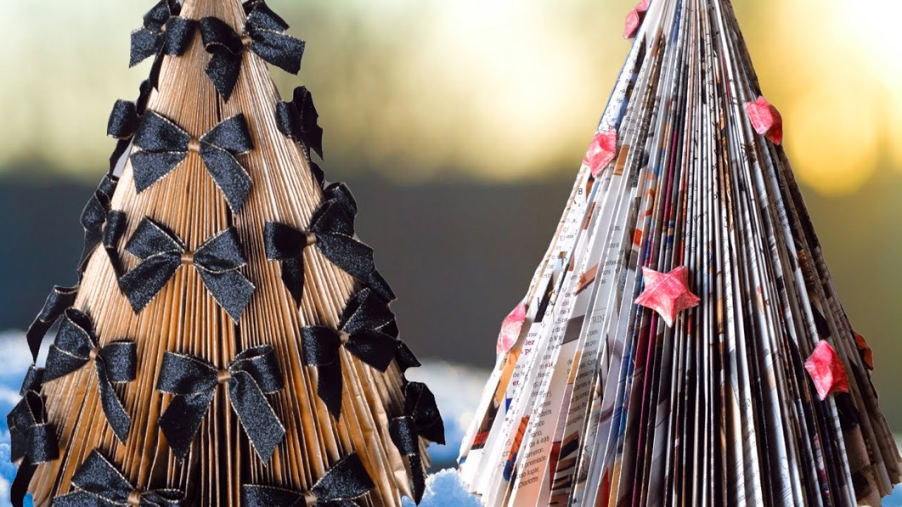 DIY #14: Árvore de Natal com revista - YouTube