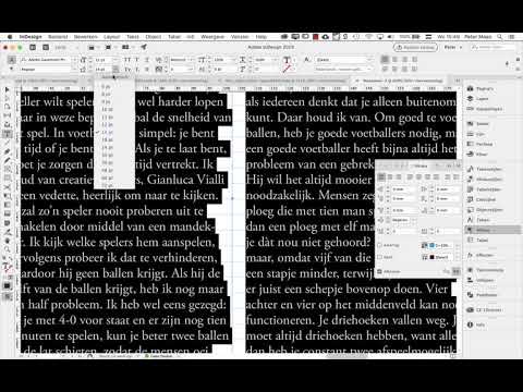 Video: Hoe verander ik kolomgoten in InDesign?