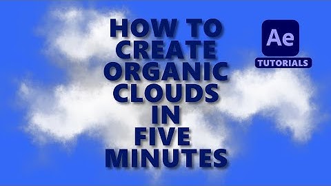 After Effects Tutorial | How To Create 100% Organic Clouds In After Effects | No Plugin | No Footage