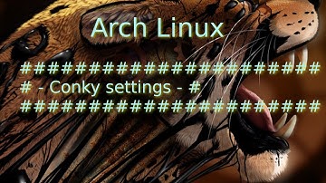 Conky Script: Arch Linux Midfingr