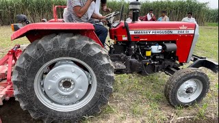 मैसी फर्ग्यूसन ने किया न्यू लॉन्च 244 ट्रैक्टर का डेमो live demo performance, review #masseyferguson