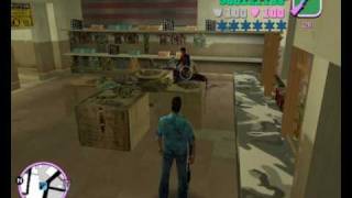 Grand Theft Auto: Vice city - Funny stuff on gun shop screenshot 2