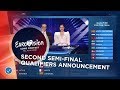 The exciting qualifiers announcement of the second Semi-Final - Eurovision 2019