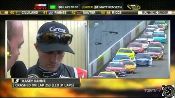 2013 Sylvania 300 Kasey Kahne Mid-Race Interview After Crash