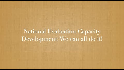 UNEG EPE 2022-2023: National Evaluation Capacity Development: We can all do it! 1 December 2022