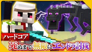 【マイクラ】ハードコアで死ぬまで無限エンドラ討伐！！【最新版】