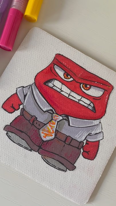 Злость из головоломки маркерами уже есть. Кто следующий? #art #картина ...