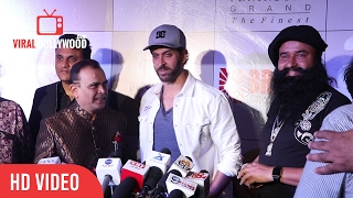 Gurmeet ram rahim singh with hrithik roshan at 3rd bright awards 2017 | viralbollywood