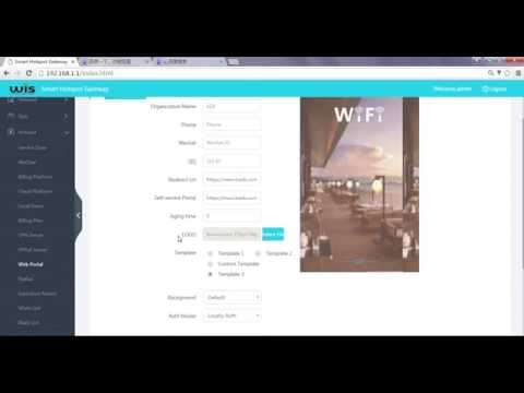 How to create a captive web portal using Wisnetworks gateway