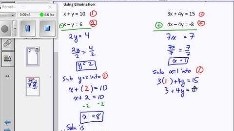 MFM2P S3 L8 Solving By Elimination
