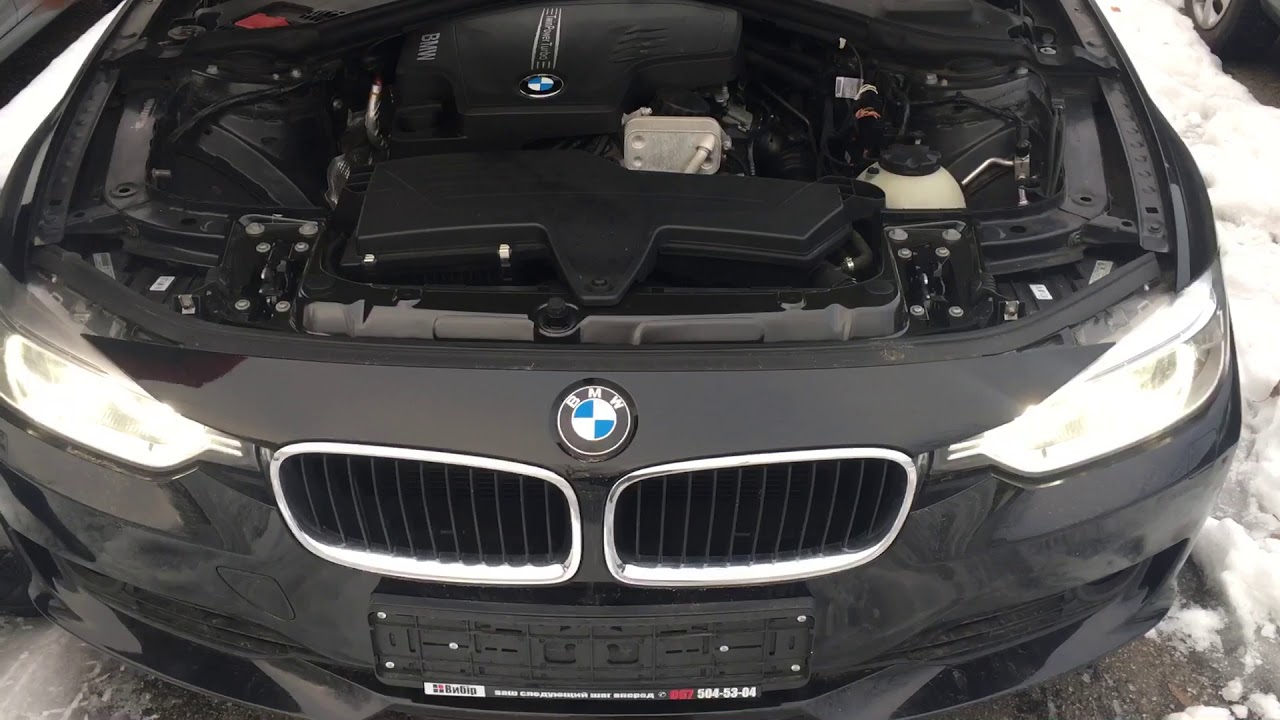 Звук двигателя бмв. BMW f30 320i двигатель.