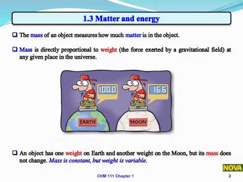 CHM 111 Chapter 1 3 Matter and energy - YouTube