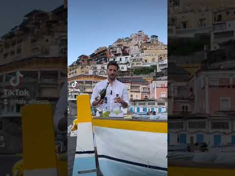 Limoncello Spritz in Positano! 🇮🇹🍋😍 #positano #italy #limoncello #spritz #ladolcevita #shortcooking