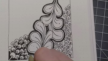 Easy Zentangle Pattern Tutorial with One Zentangle a Day - Day 11
