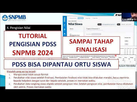 [FULL] Tutorial Pengisian PDSS SNPMB 2024  - Input Nilai Rapor Siswa SNBP 2024