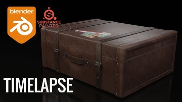 Blender & Substance Painter - Suitcase 3D Game Asset - Modeling Process