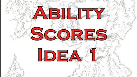 Ability Scores - Kandalur Method 1
