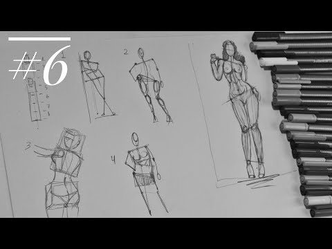 How to Draw Body  / step by step - როგორ დავხატოთ ადამიანის სხეული ეტაპობრივად