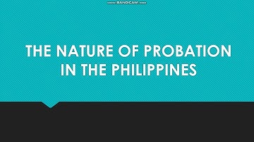 NON-INSTITUTIONAL CORRECTION- The Nature of Probation in the Philippines