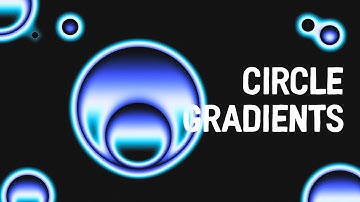 COOL CIRCLE GRADIENTS TUTORIAL IN PHOTOSHOP