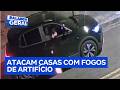 Grupo lança rojões contra residências, fere moradores e causa pânico em bairro
