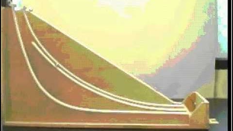 Physics experiment Part 2: Ball rolling down curved and straight ramp