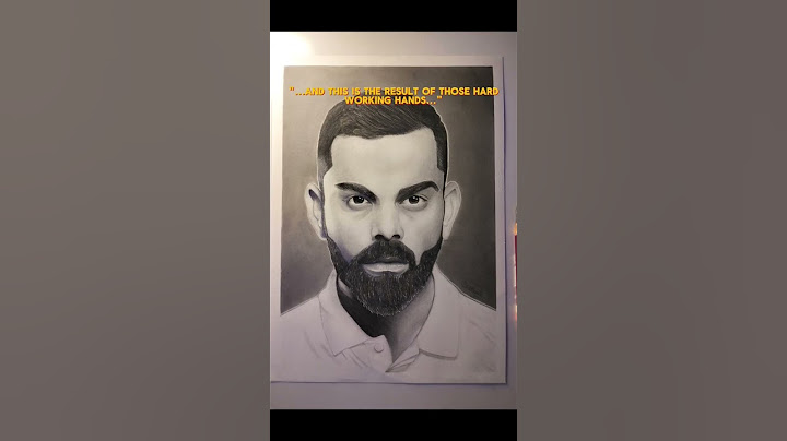 “Behind Every Artwork… There’s a Story on These Hands!” DM for paid sketch ✏️ #viratkohli #shorts