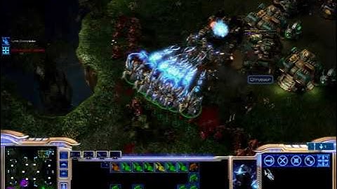 Starcraft 2 Beta - Void Rays and Hydralisks Destroy Thors