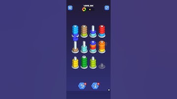 Nut sort - color puzzle game by kiwi fun level 205