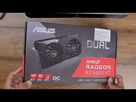 ASUS Dual RX 6600 XT AMD Graphic Card Unboxing [English] - YouTube