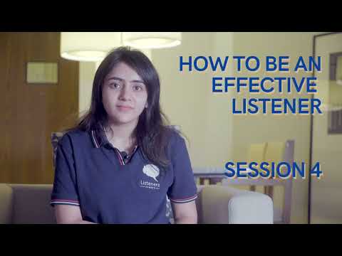 How to be an Effective Listener by Dr. Rati Khurana: Session 4 - video from Listenerz
