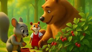 The Hardworking Squirrel and the Lazy Bear