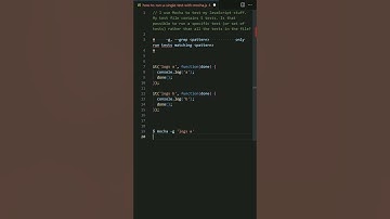 javascript - How to run a single test with Mocha?