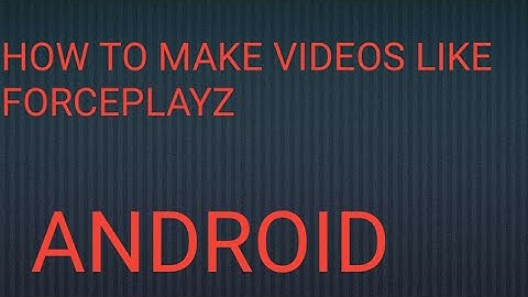 how to make stickman animation videos on android  by GAMER TM