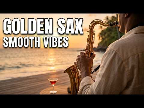 Beach Jazz Sessions | Golden Hour Ambience on a Seaside Club Deck | Smooth Saxophone & Bossa Nova