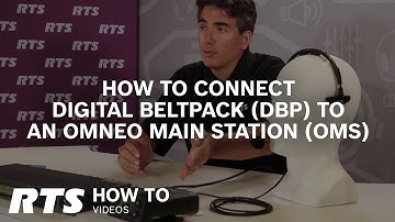 How to connect RTS Digital Beltpack (DBP) to an OMNEO Main Station (OMS)