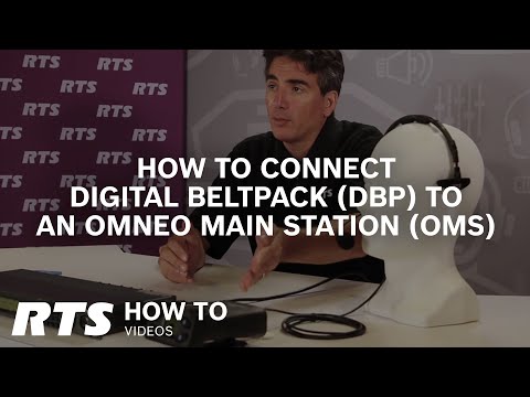 How to connect RTS Digital Beltpack (DBP) to an OMNEO Main Station (OMS)