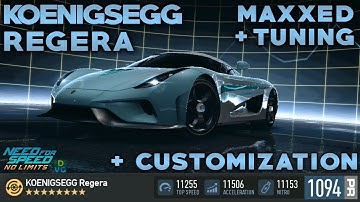 NFS No Limits | Koenigsegg Regera - MAXXED | Tuning + Customization
