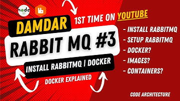 RabbitMQ with Nodejs #3 | Install & Setup RabbitMQ using Docker | Understanding Containers & Images