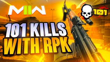 My HIGHEST kill game in MW2 with the RPK! (101 kills)