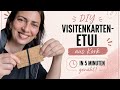 Kartenetui aus Kork nähen | schnelles DIY für Stoffreste